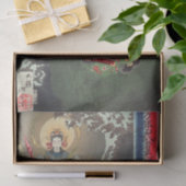 Papier Mousseline Hōjō Tokimasa de Tōtōmi priant à Benzaiten (Cadeau)