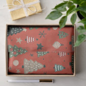 Papier Mousseline Holiday Echoes-Red (Cadeau)