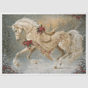 Papier Mousseline Holiday Golden Unicorn