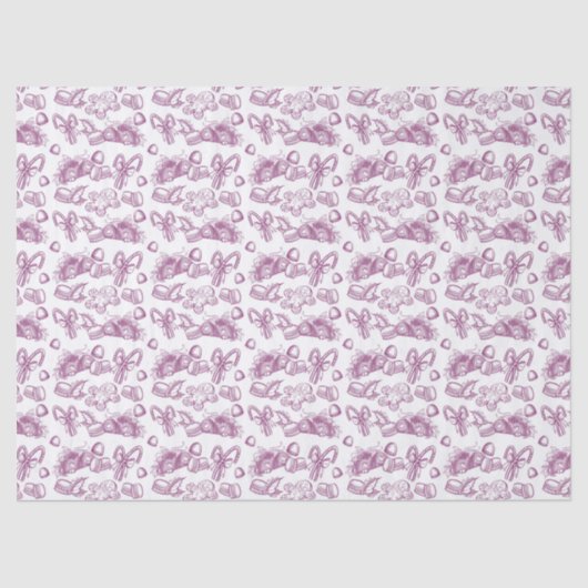 Papier Mousseline Holiday Sweets- Sugar Plum (Sheer) (Recto)