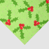 Papier Mousseline Holly et dots_green (Détail)