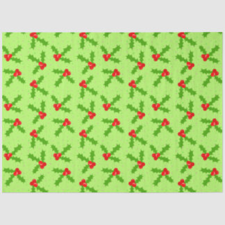 Papier Mousseline Holly et dots_green