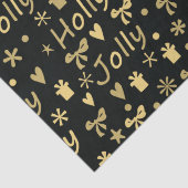 Papier Mousseline Holly Jolly Noël (Détail)