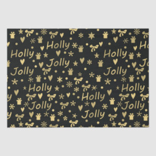 Papier Mousseline Holly Jolly Noël
