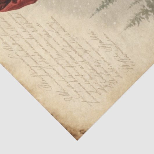 Papier Mousseline Holly Jolly Père Noël (Détail)