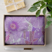 Papier Mousseline Hollyhock Malva Malva Purge Violet Fleur Florale (Cadeau)