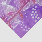 Papier Mousseline Hollyhock Malva Malva Purge Violet Fleur Florale (Détail)