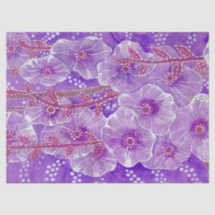 Papier Mousseline Hollyhock Malva Malva Purge Violet Fleur Florale