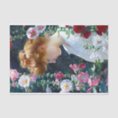 Papier Mousseline Hollyhocks et Sunlight Charles Curran (Recto)