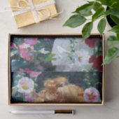 Papier Mousseline Hollyhocks et Sunlight Charles Curran (Cadeau)