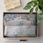 Papier Mousseline Hollyhocks Kitty et Potting Banc Papier (Cadeau)