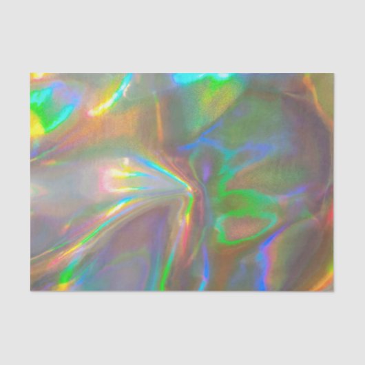 Papier Mousseline Holographie en or liquide | Papier à papier à papi (Recto)