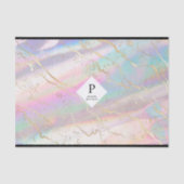 Papier Mousseline Holographique Iridescente Opale Gemstone | Logo (Recto)