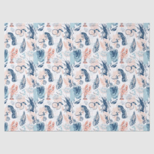 Papier Mousseline Homard de mer côtier bleu pêche nautique