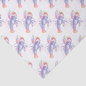 Papier Mousseline Homard multicolore lumineux (Détail)