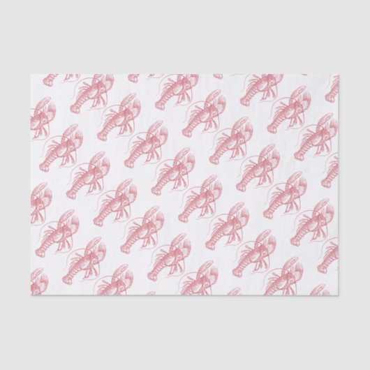 Papier Mousseline Homard rouge (Recto)