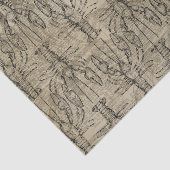 Papier Mousseline Homard vintage (Détail)