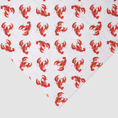 Papier Mousseline Homards rouges mignons (Détail)