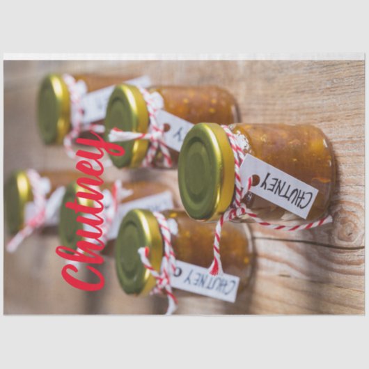 Papier Mousseline Homemade Chutney onion pineapple kitchen venin (Recto)