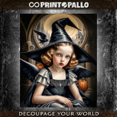 Papier Mousseline hommage Tamara De Lempicka - La sorcière