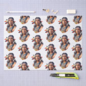 Papier Mousseline Homme amérindien (Artisanat)