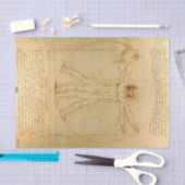 Papier Mousseline Homme vitruvien par Leonardo Da Vinci (Artisanat)