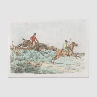 Papier Mousseline Hommes se défoulant pendant une chasse sportive