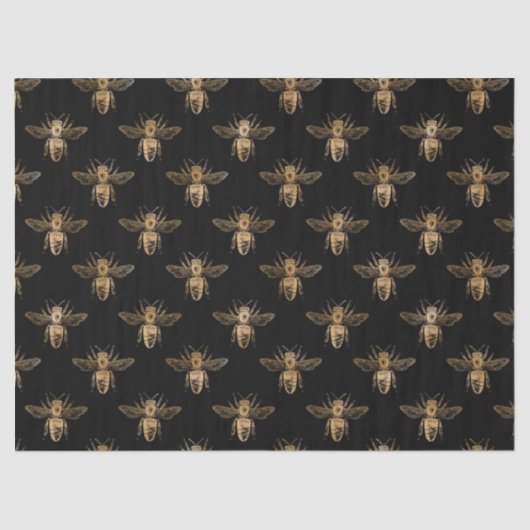 Papier Mousseline Honey Bee Series Design One (Recto)