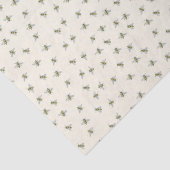 Papier Mousseline Honeybee in Flight Ivory Tissue Paper (Détail)