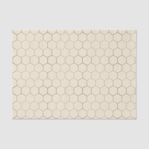 Papier Mousseline Honeycomb Patterned