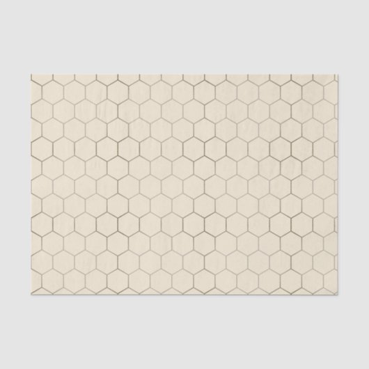Papier Mousseline Honeycomb Patterned (Recto)