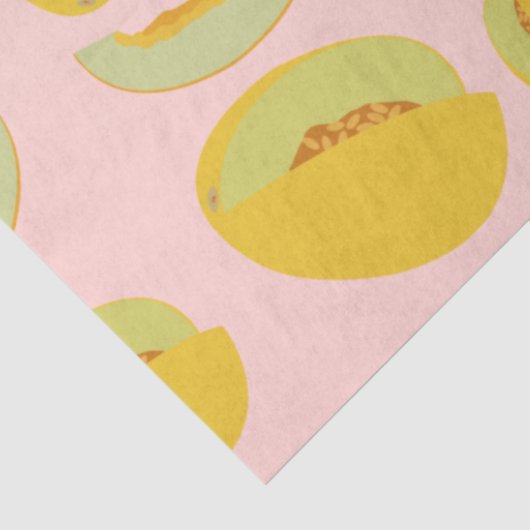 Papier Mousseline Honeydew Melons Motif de fruits (Détail)