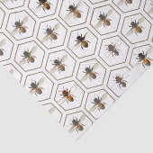 Papier Mousseline Honeypeb Bee Bee Bee Beekeeper Tissu Paper (Détail)