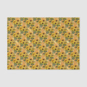 Papier Mousseline Honeypeb Bee Sunflower motif (Recto)
