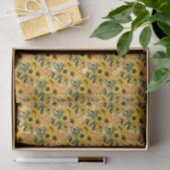 Papier Mousseline Honeypeb Bee Sunflower motif (Cadeau)