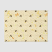 Papier Mousseline Honeypeb Bee Sunflower motif Honey (Recto)