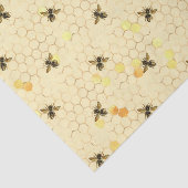 Papier Mousseline Honeypeb Bee Sunflower motif Honey (Détail)