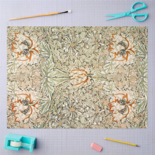 Papier Mousseline Honeysuckle, William Morris (Artisanat)