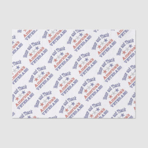 Papier Mousseline Honorer et remercier American Veterans Tissue Pape