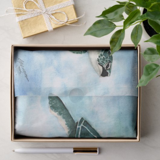 Papier Mousseline Honu (Cadeau)