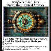 Papier Mousseline Horloge en laiton victorien Steampunk CZ2 Découpag