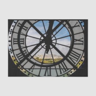 Papier Mousseline Horloge géante en verre au Musée d'Orsay - Paris