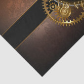 Papier Mousseline Horloge Steampunk avec des engrenages anciens (Détail)