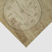 Papier Mousseline Horloge vintage (Détail)