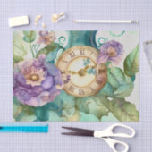 Papier Mousseline Horloge vintage (Artisanat)