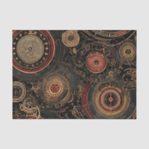 Papier Mousseline Horlogerie Steampunk & Engrenages