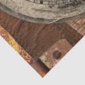 Papier Mousseline Horloges engrenages 33 Découpage Papier de tissus (Détail)