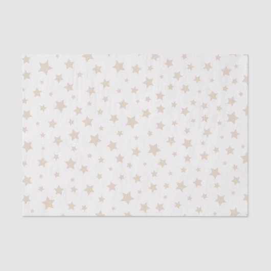 PAPIER MOUSSELINE HORS BLANC ET TONS NEUTRES DES ÉTOILES (Recto)