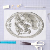 Papier Mousseline Horse Cameo (Artisanat)