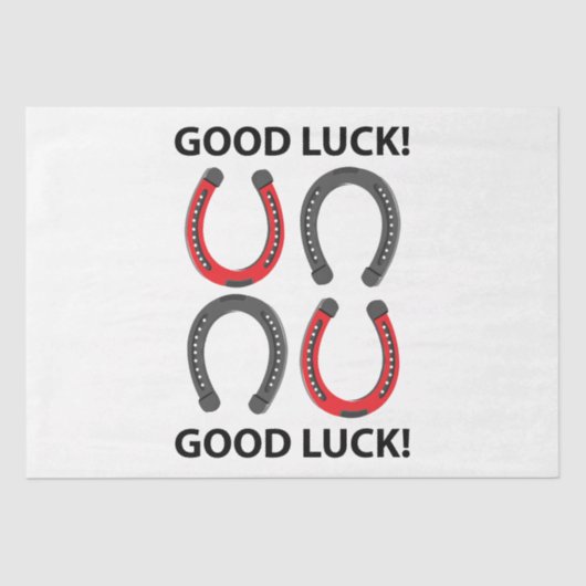 Papier Mousseline Horseshoe Good Luck Horseshoe (Recto)